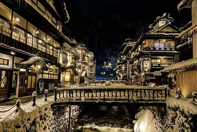 銀山溫泉的冬天